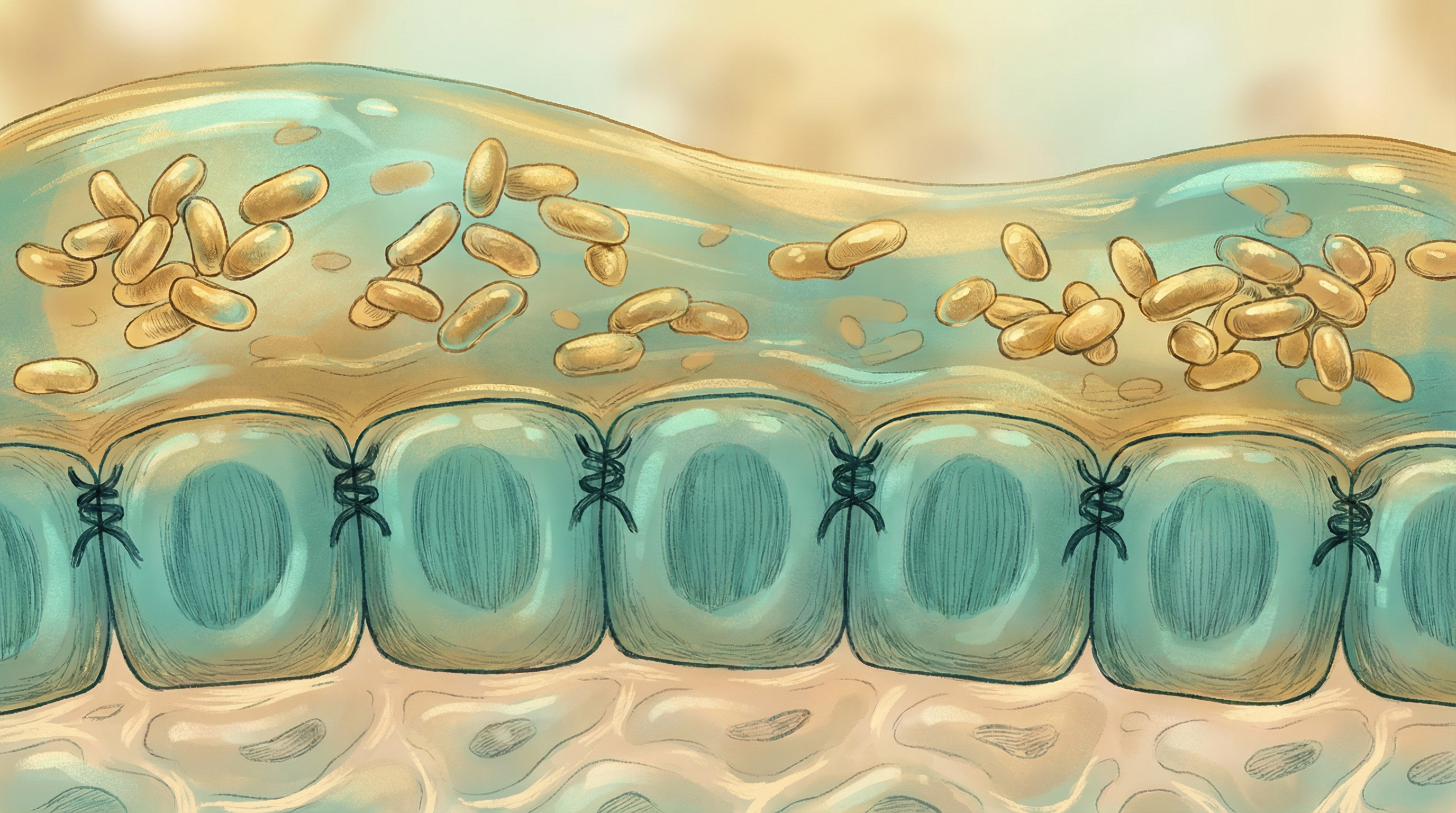 Akkermansia muciniphila and other beneficial bacteria that maintain and strengthen the intestinal mucus layer and epithelial barrier