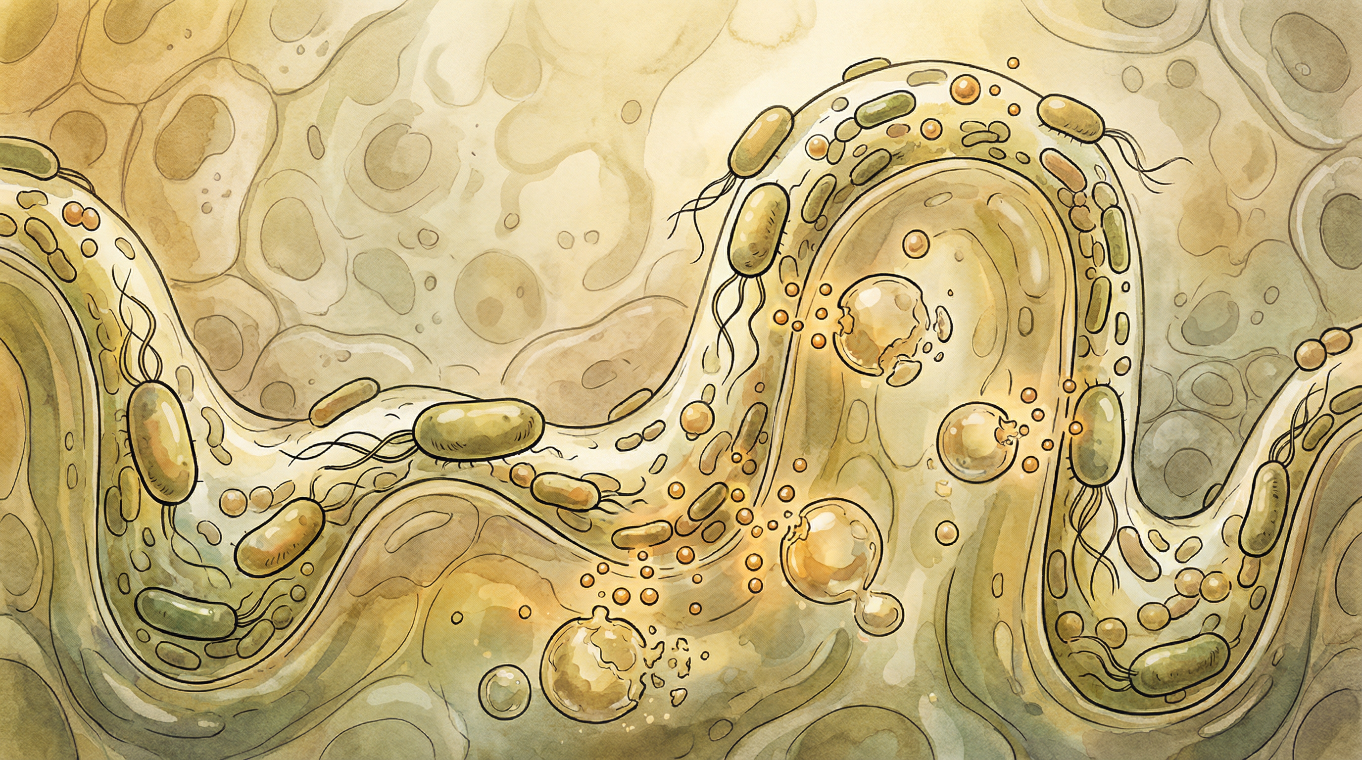 Akkermansia muciniphila and other gut bacteria that promote healthy fat metabolism and prevent excessive fat storage