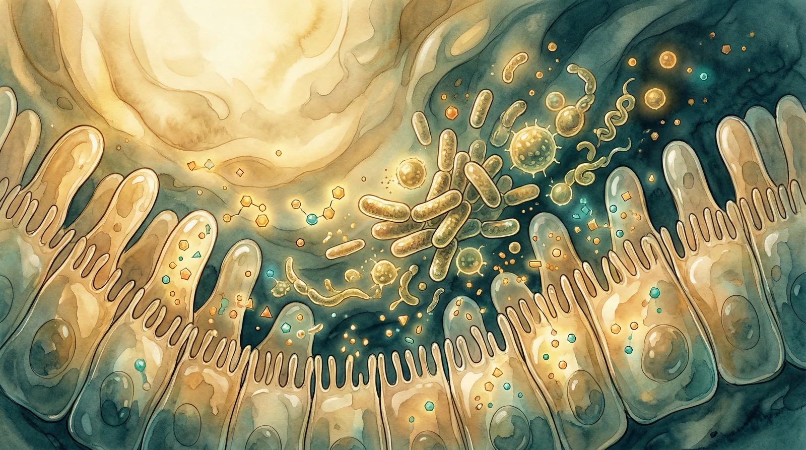 Beneficial bacteria like Faecalibacterium prausnitzii that produce butyrate and other anti-inflammatory compounds in the gut