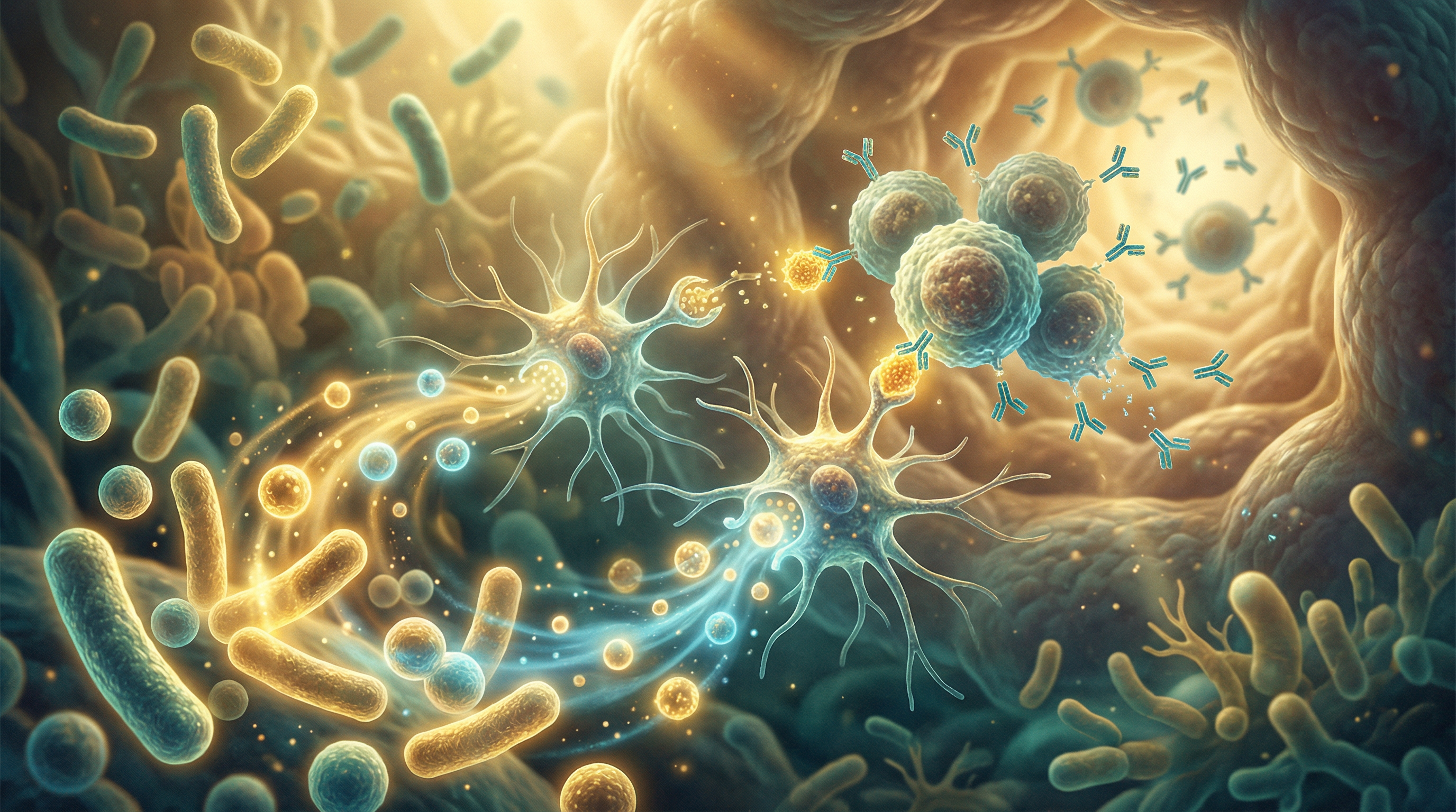 Beneficial gut bacteria species that enhance vaccine efficacy by modulating immune cell activation and antibody production