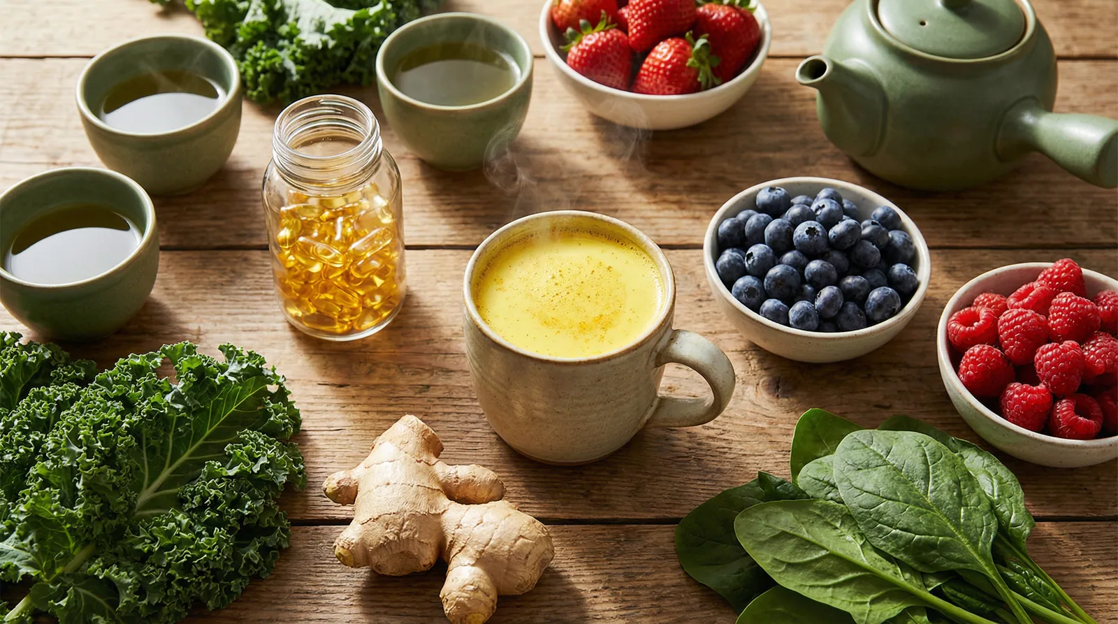 Anti-inflammatory diet components and supplements used in microbiome-based management of rheumatoid arthritis symptoms