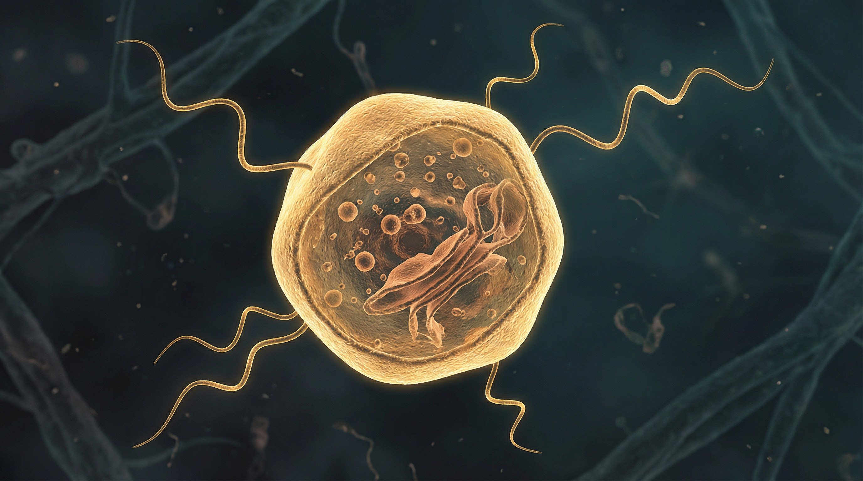 Scientifically accurate microscopy-style illustration of Candidatus Methanomassiliicoccus intestinalis showing its characteristic irregular coccoid archaeon with a single cell membrane (no outer membrane)