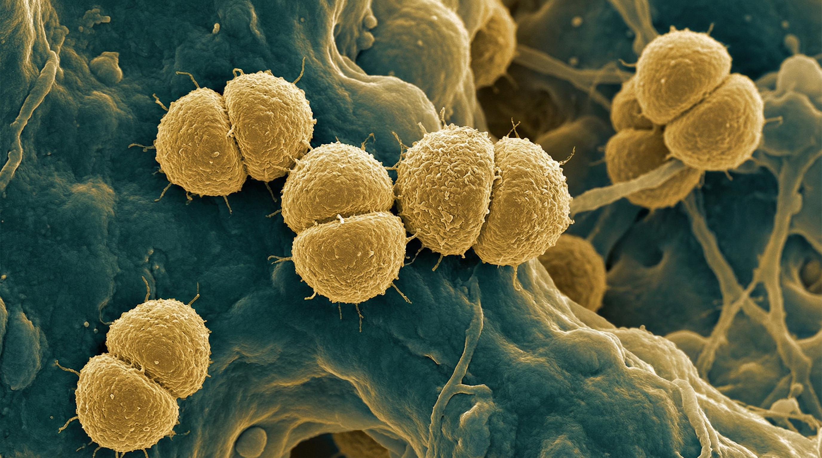 Scientifically accurate microscopy-style illustration of Neisseria subflava showing its characteristic gram-negative diplococci with adjacent flattened sides