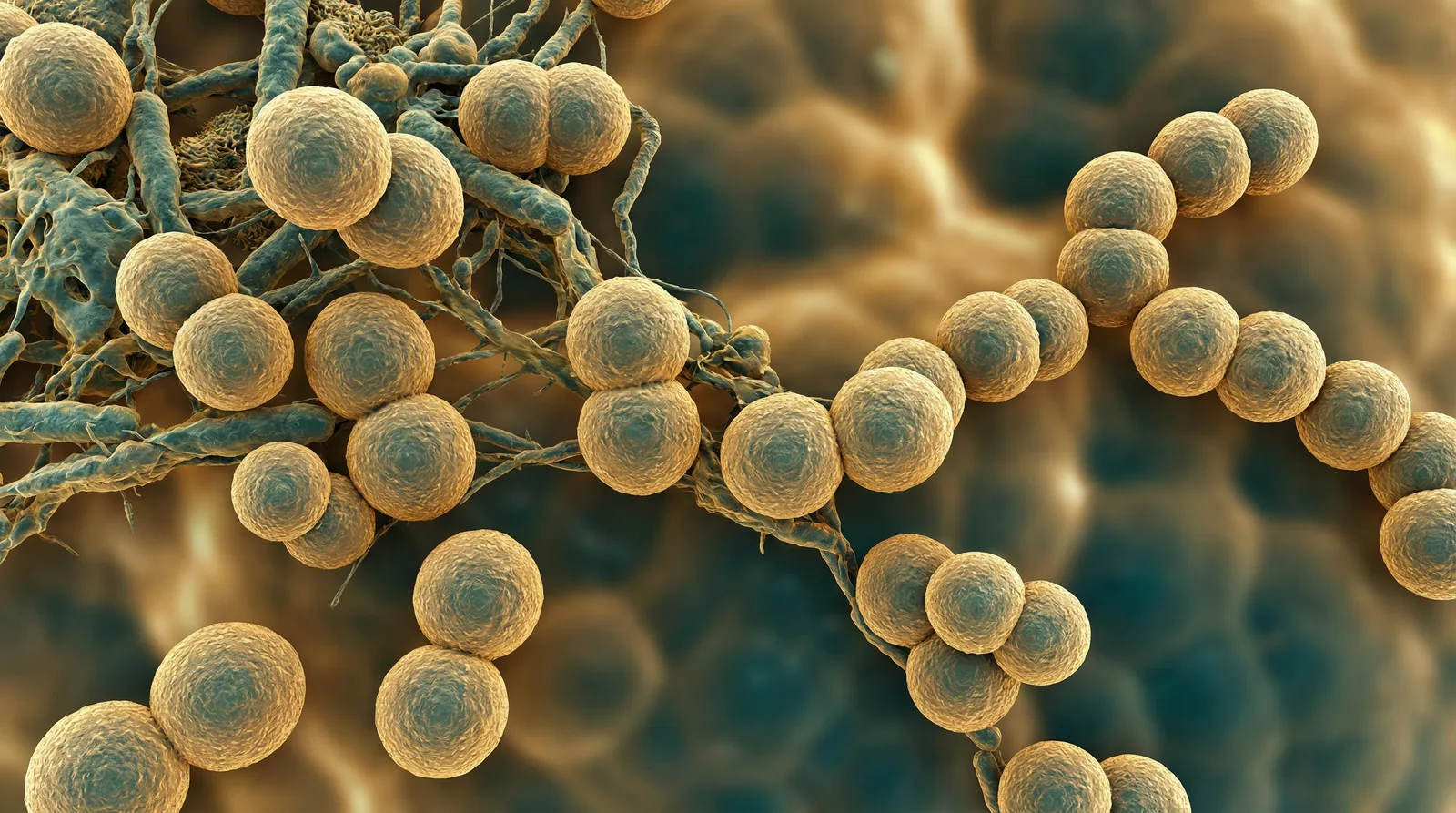 Scientifically accurate microscopy-style illustration of Veillonella parvula showing its characteristic gram-negative small coccus arranged in pairs