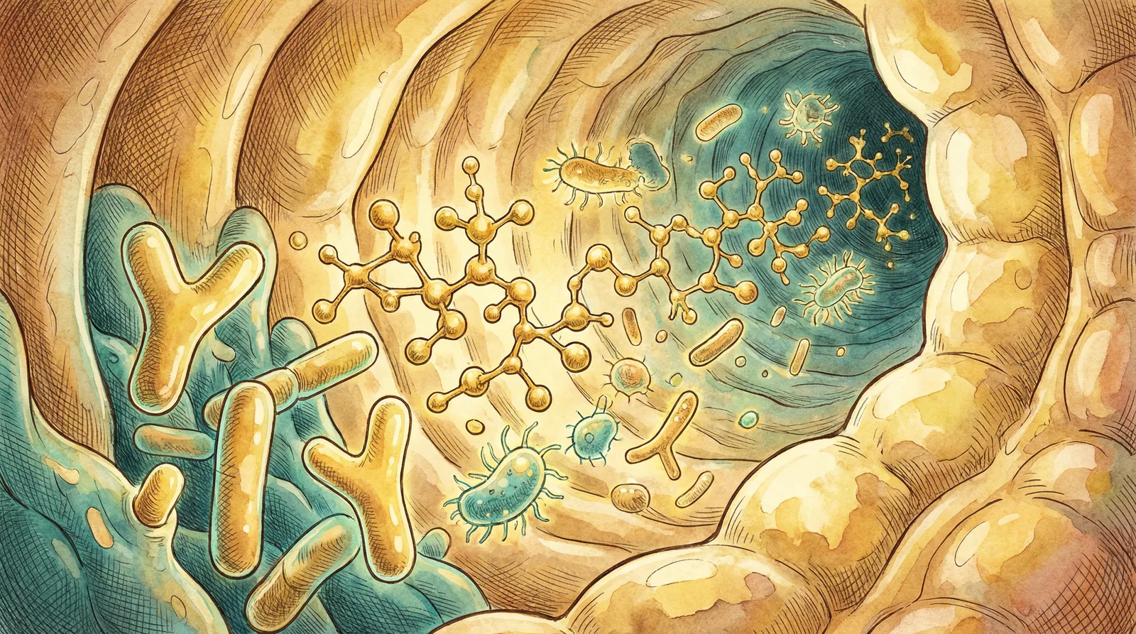 Beneficial gut bacteria including Bifidobacterium and Lactobacillus flourishing on galactooligosaccharides in the colon